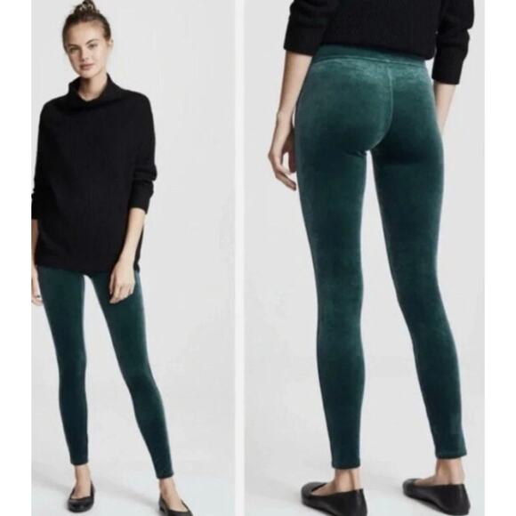 SPANX Velvet Tummy Control High Rise Leggings - Forest Green - Small - NWOT - Picture 2 of 12
